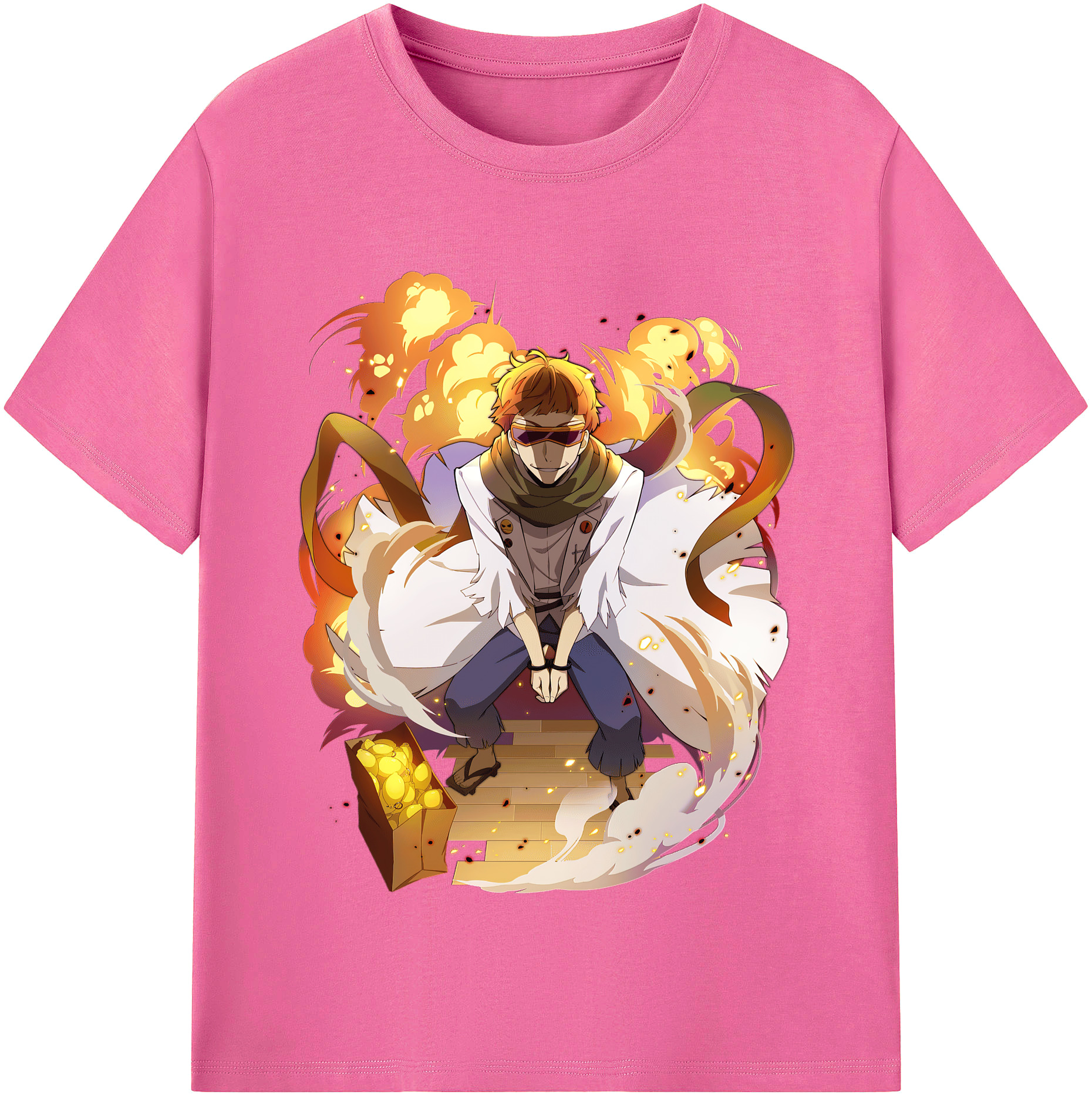 （画像用） 文豪ストレイドッグス Bungo Stray Dogs レディースカジュアルプリントTシャツ（綿100％）